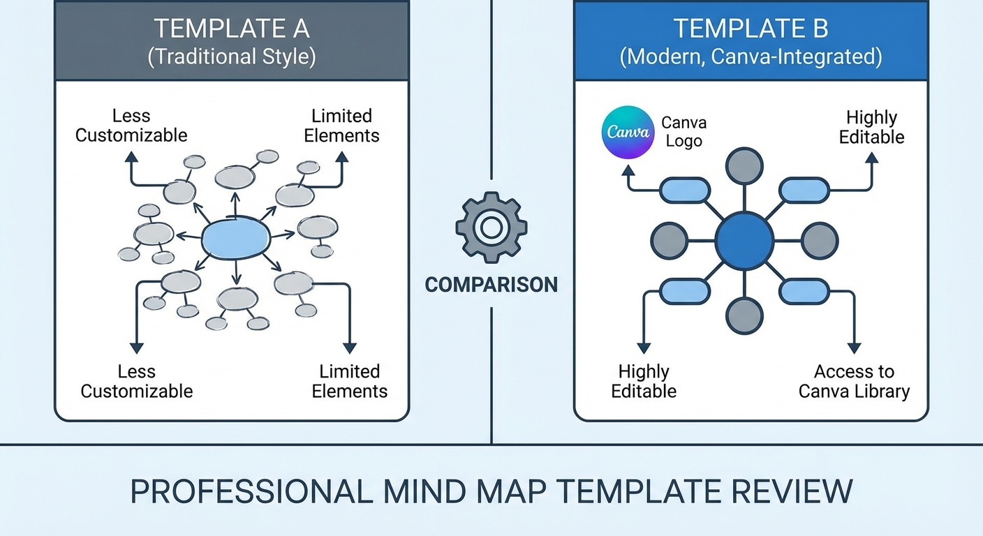 mẫu sơ đồ tư duy canva - illustration 1