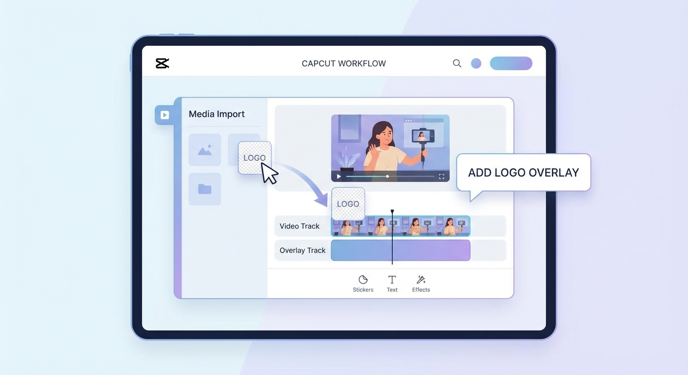 cách chèn logo vào video trên capcut - illustration 3