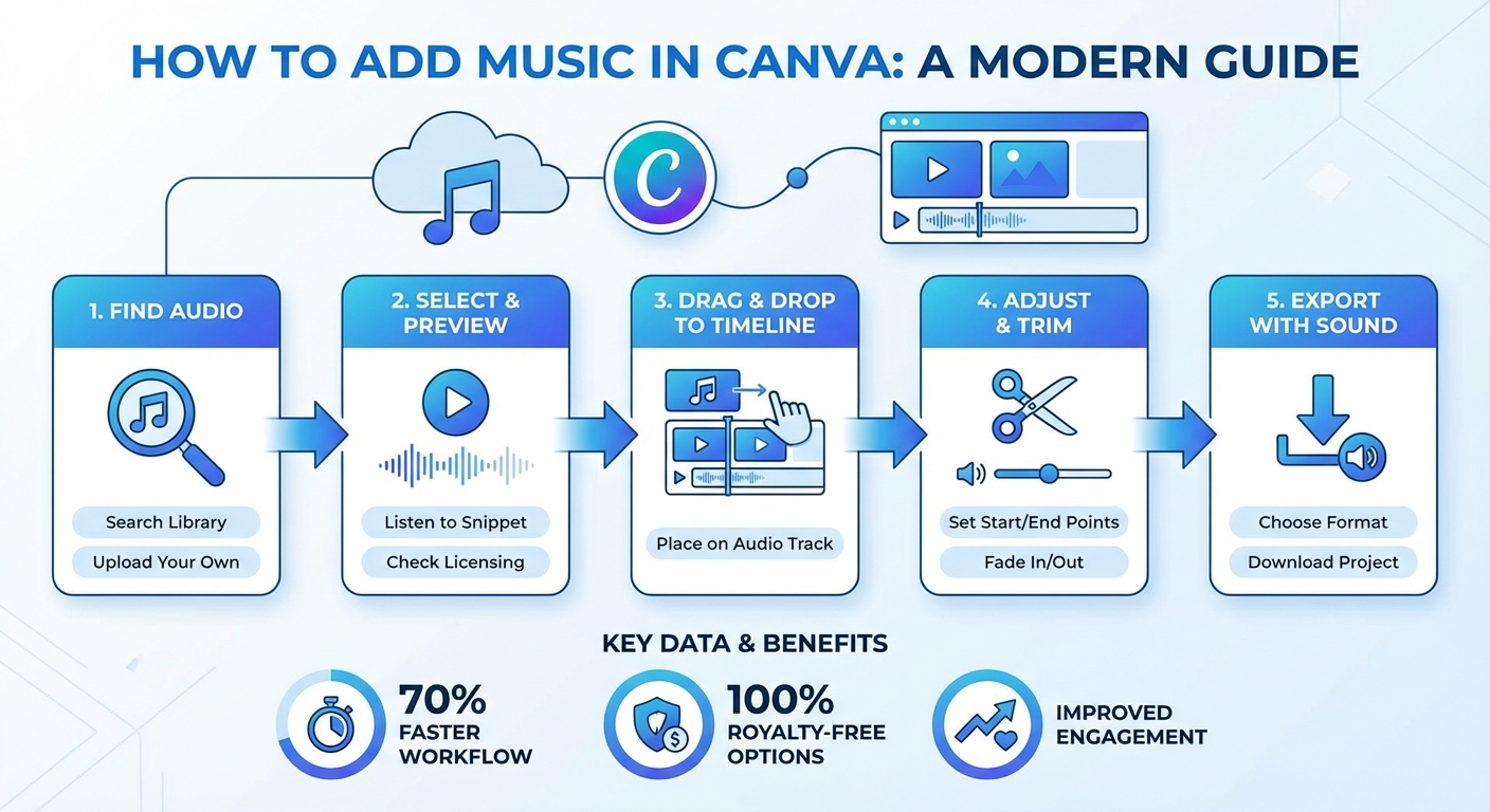 cách chèn nhạc vào canva - illustration 1