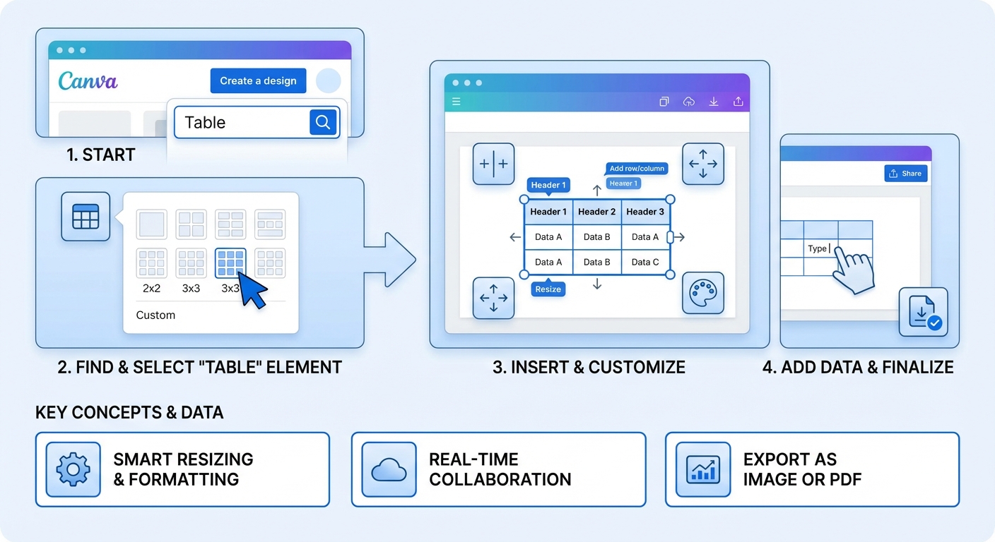 cách tạo bảng trong canva - illustration 1