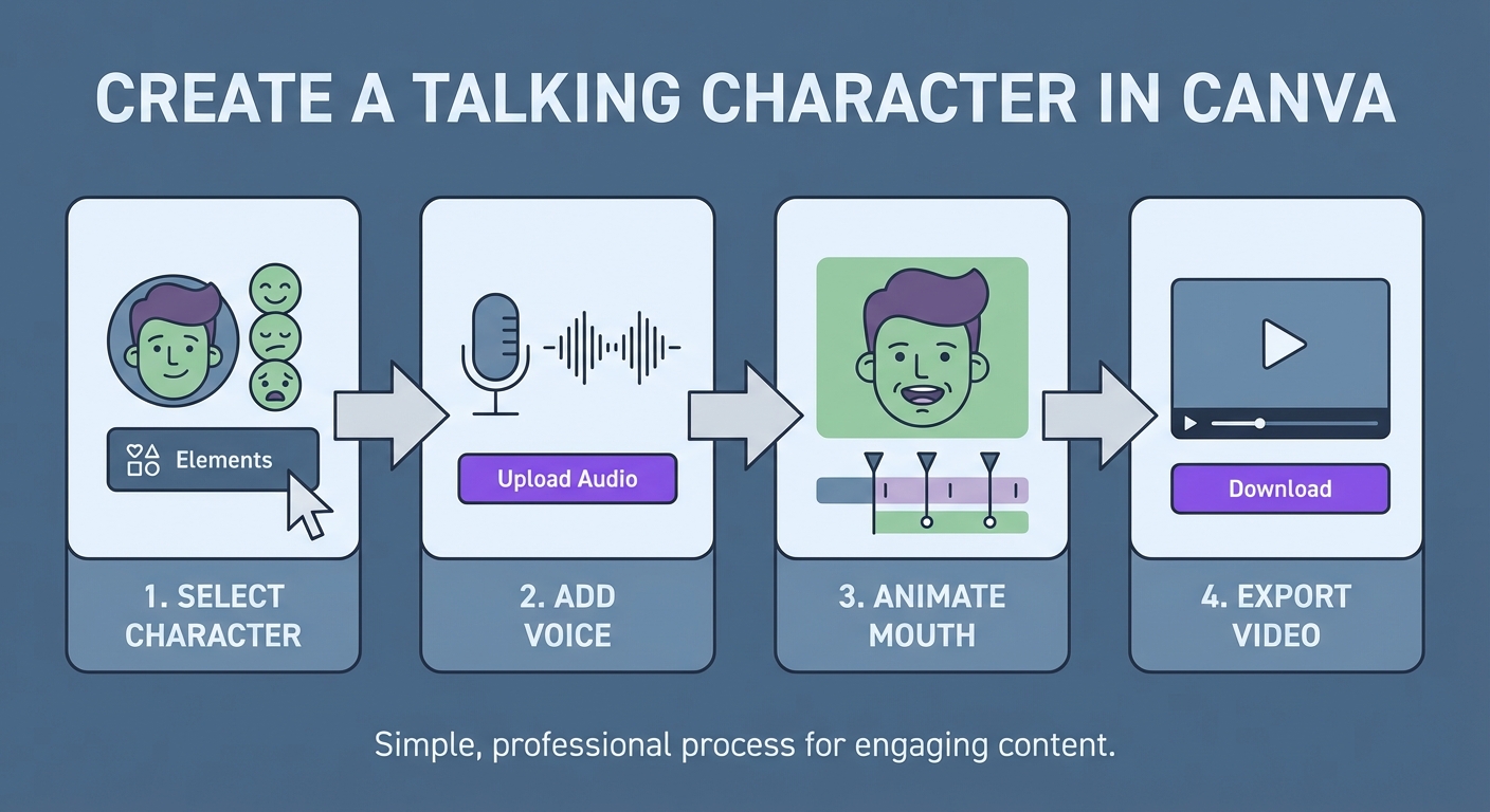 cách tạo nhân vật nói chuyện trong canva - illustration 2