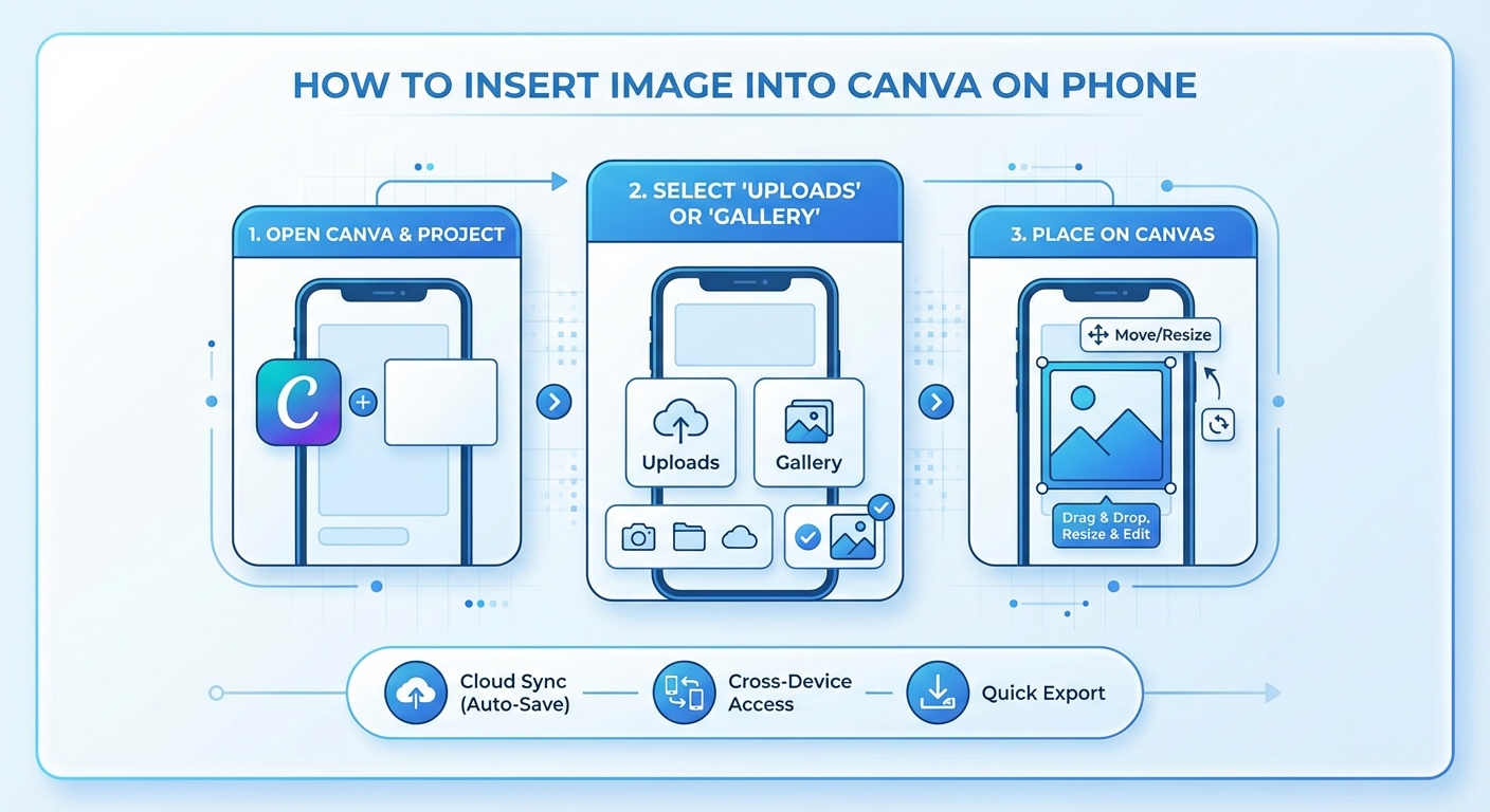 cách chèn ảnh vào canva trên điện thoại - illustration 1