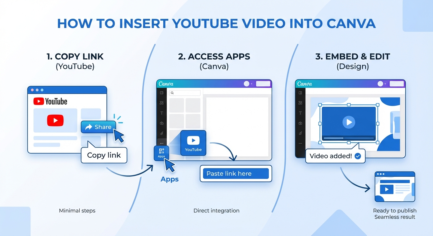 cách chèn video youtube vào canva - illustration 1