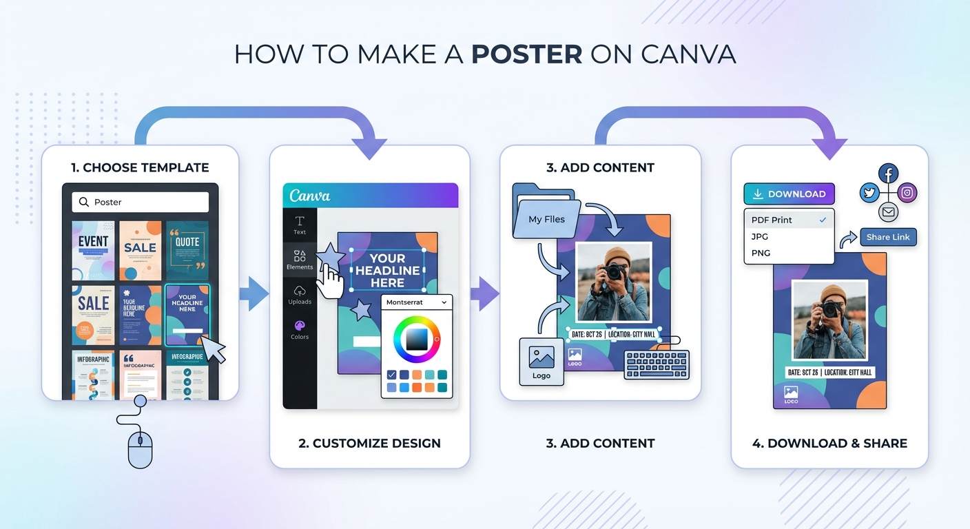 cách làm poster trên canva - illustration 2