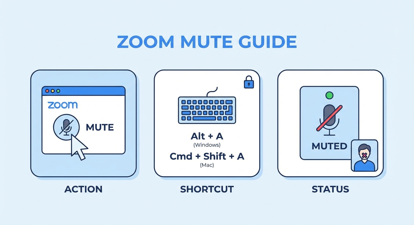 cách tắt mic trên zoom - illustration 1