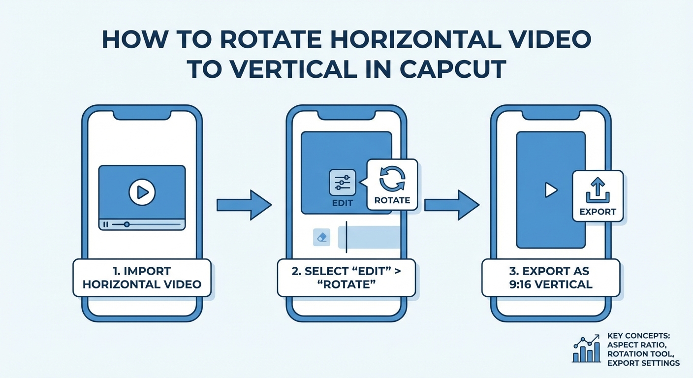 cách xoay video ngang thành dọc trên capcut - illustration 1