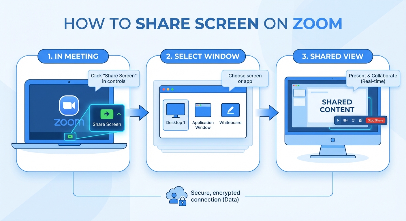 cách chia sẻ màn hình trên zoom - illustration 1