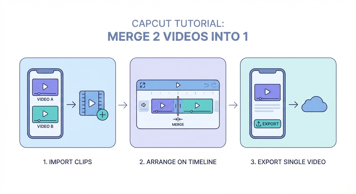 ghép 2 video thành 1 trên capcut - illustration 1