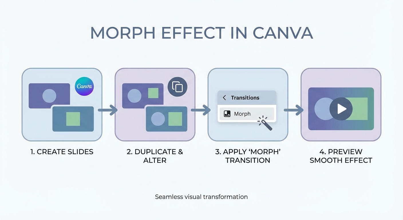 hiệu ứng morph trong canva - illustration 2