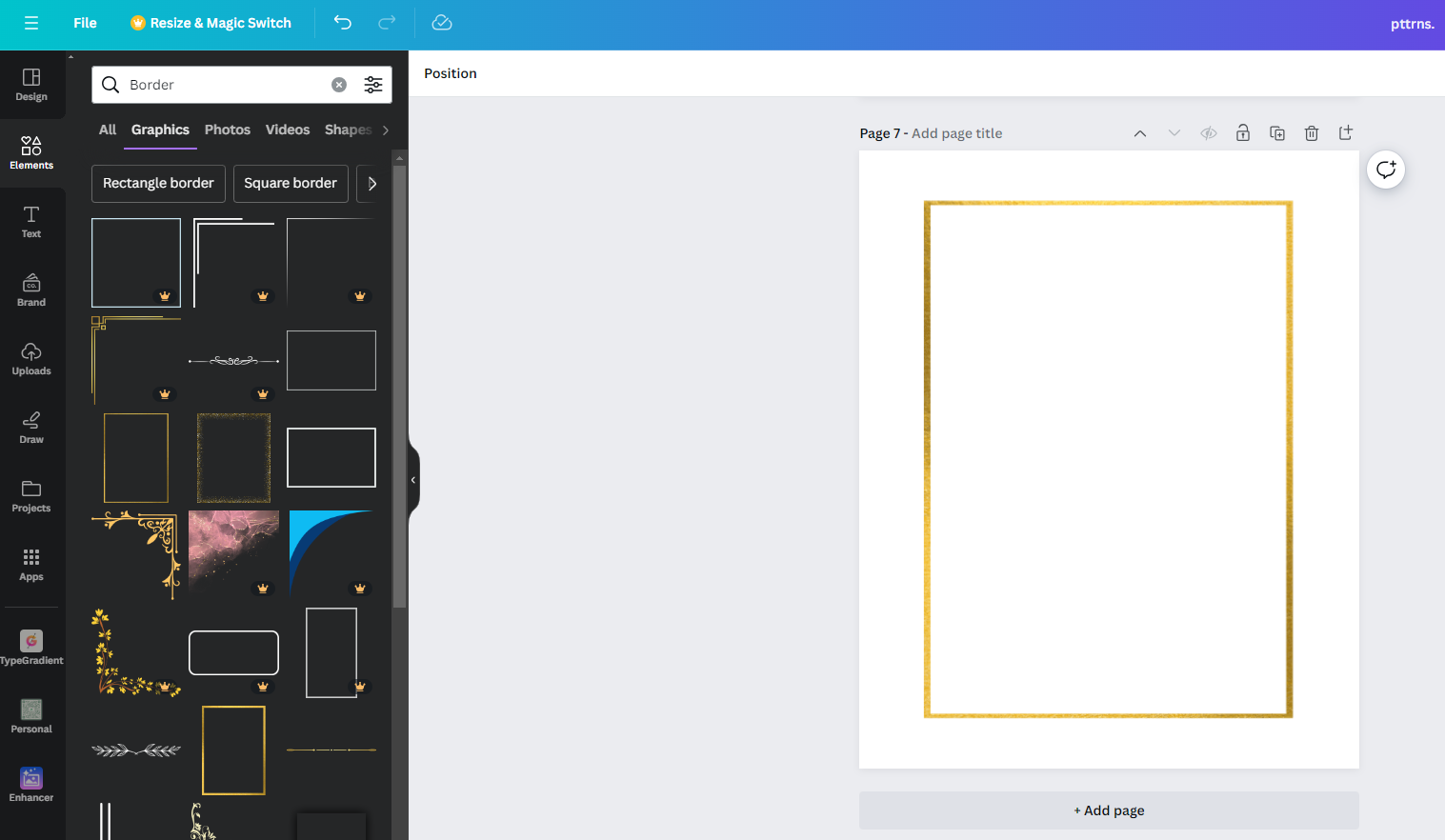 tạo viền cho ảnh trong canva - reference image