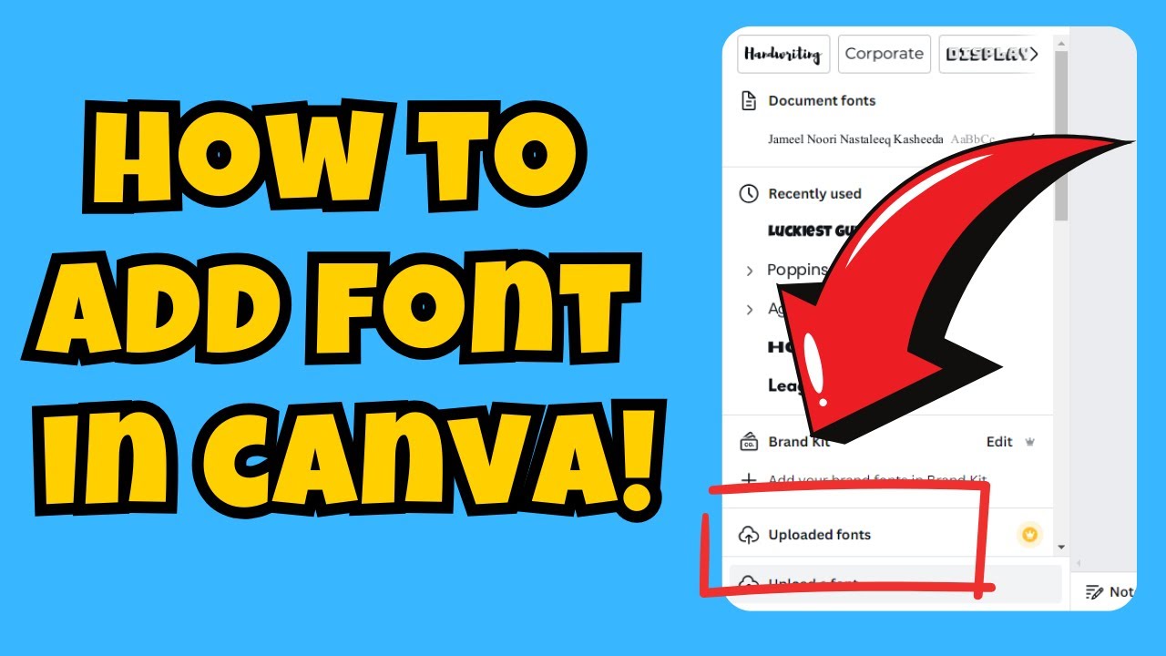 thêm font chữ vào canva - reference image