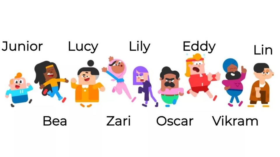 các nhân vật trong duolingo - reference image