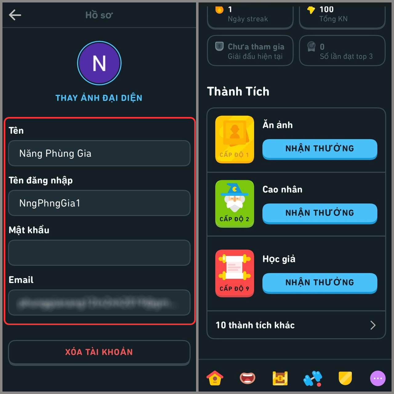 cách tạo hồ sơ trên duolingo trên điện thoại - reference image