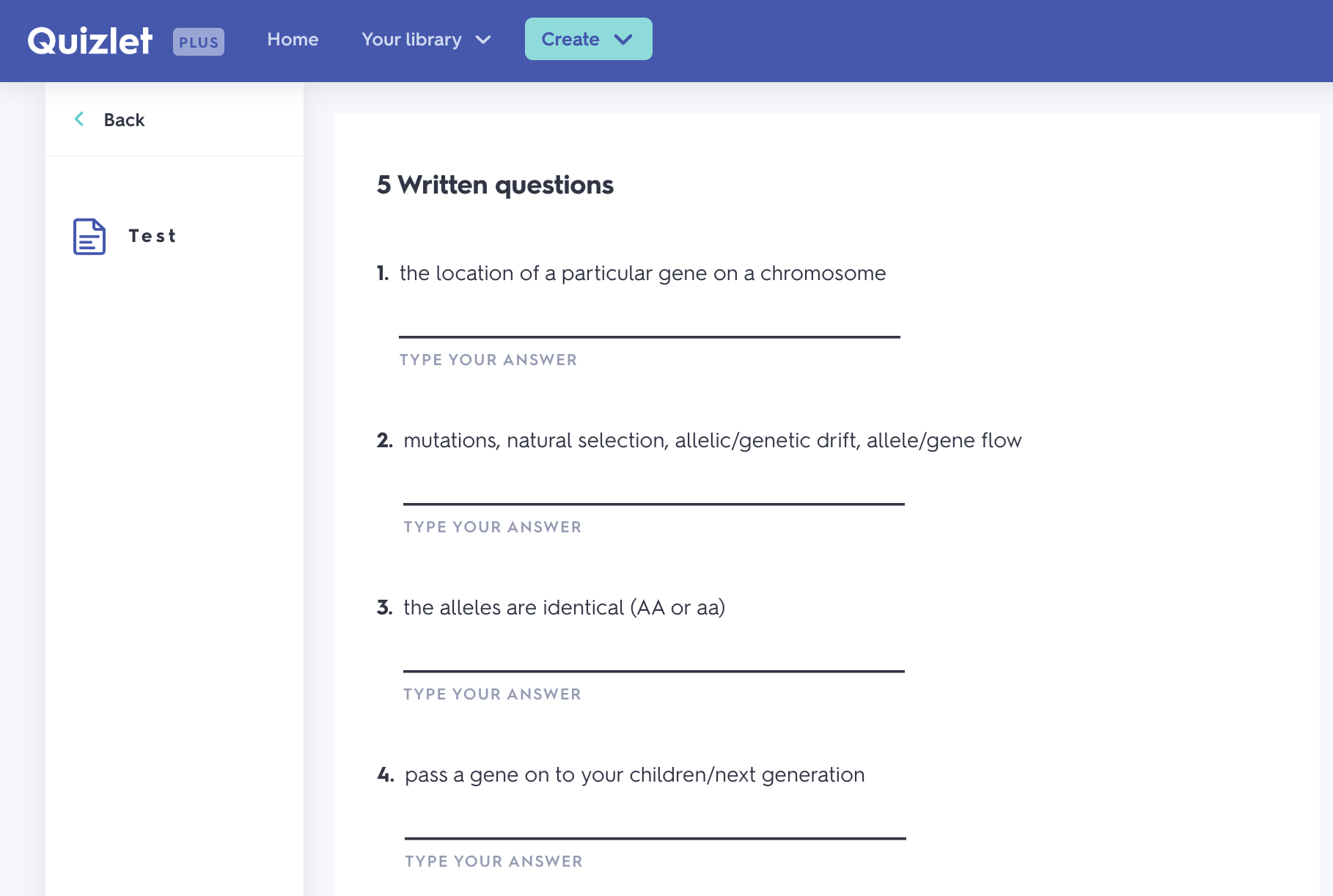 cách tạo trắc nghiệm trên quizlet - reference image