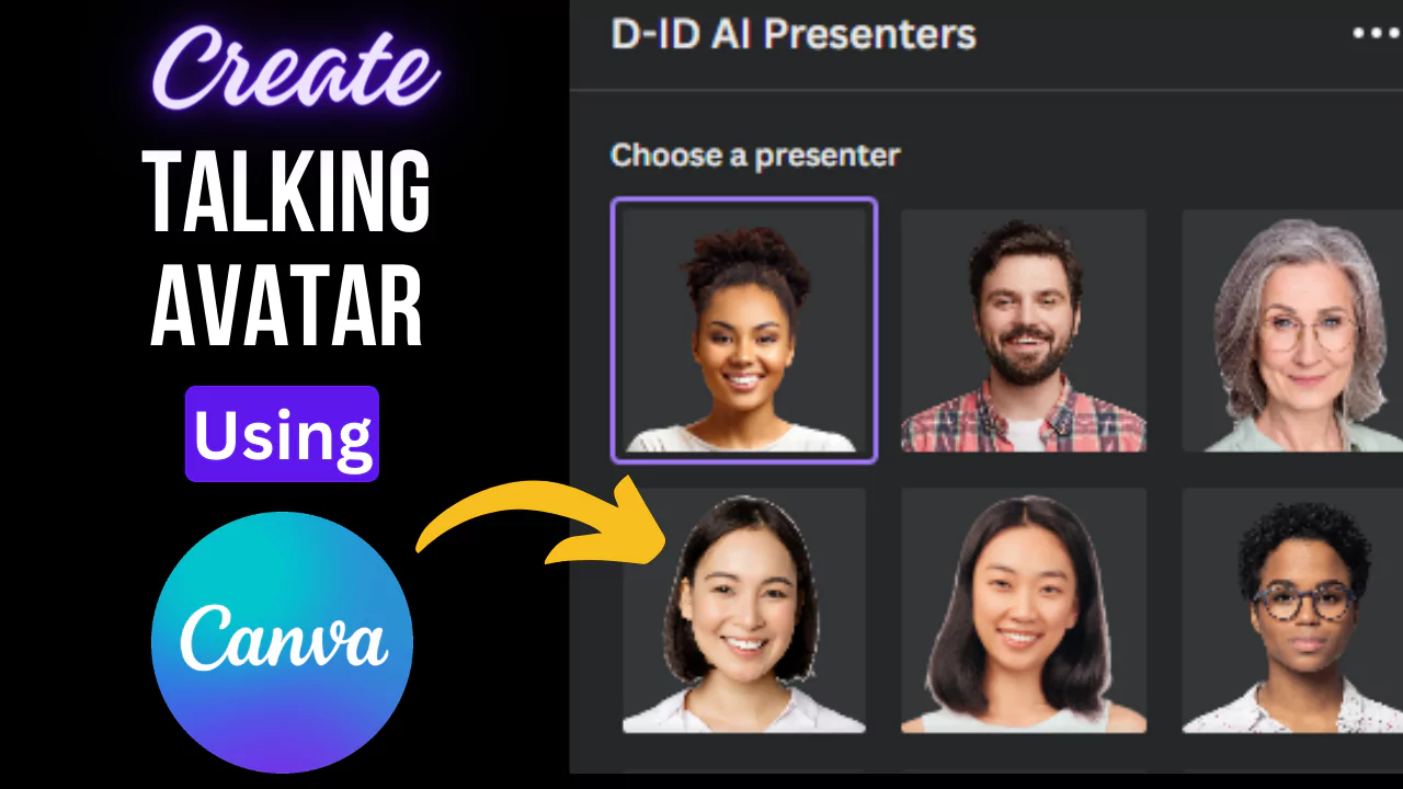 cách tạo nhân vật nói chuyện trong canva - reference image