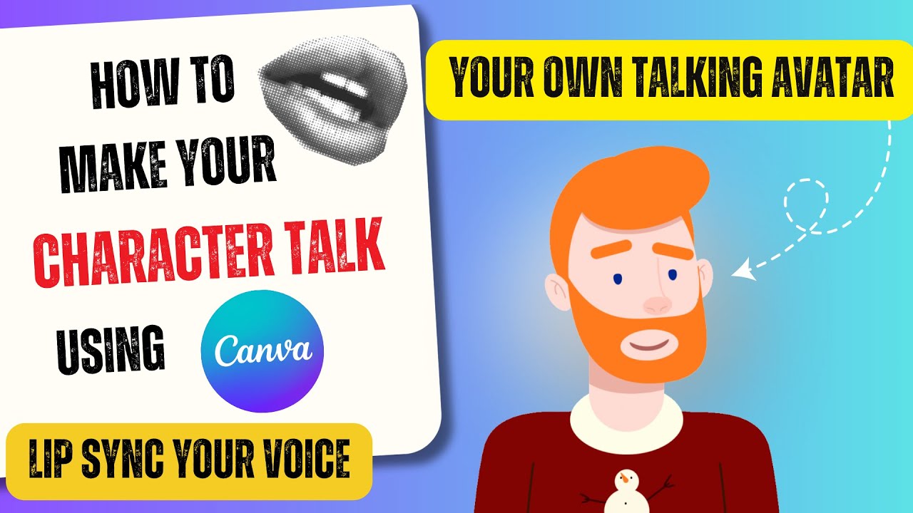 cách tạo nhân vật nói chuyện trong canva - reference image