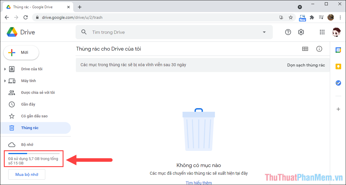 cách giải phóng dung lượng google drive - reference image