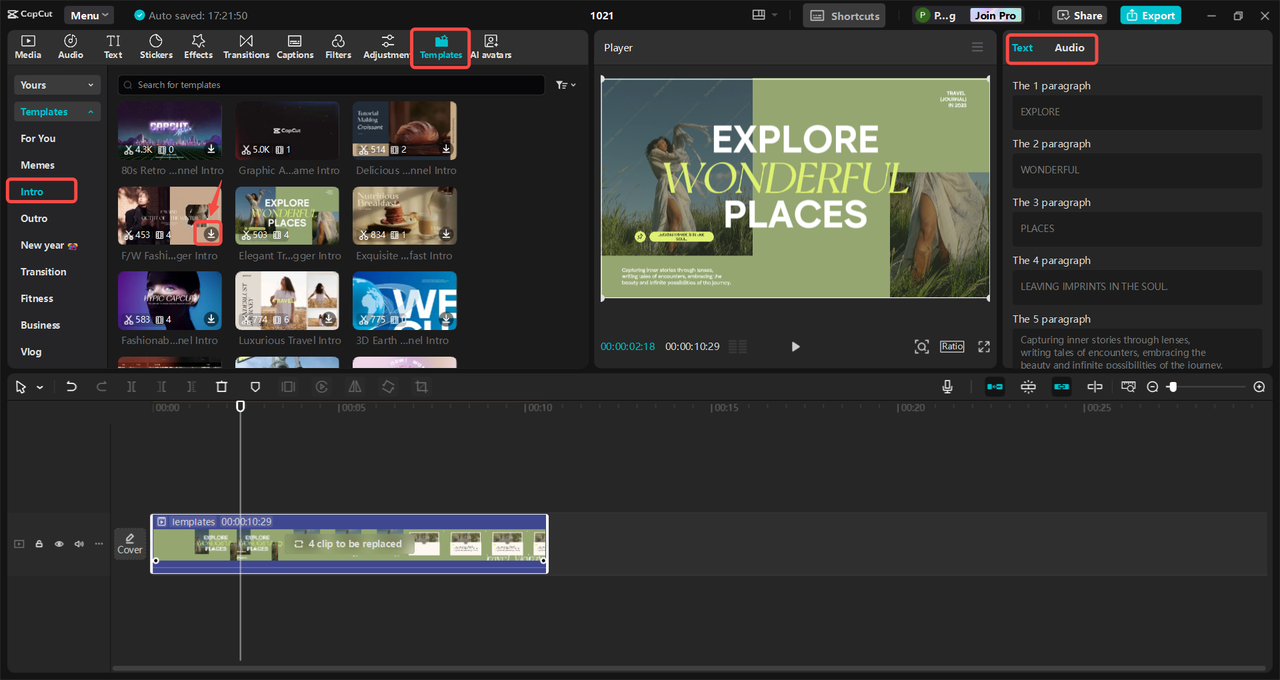 cách làm video giới thiệu thành viên trên capcut - reference image