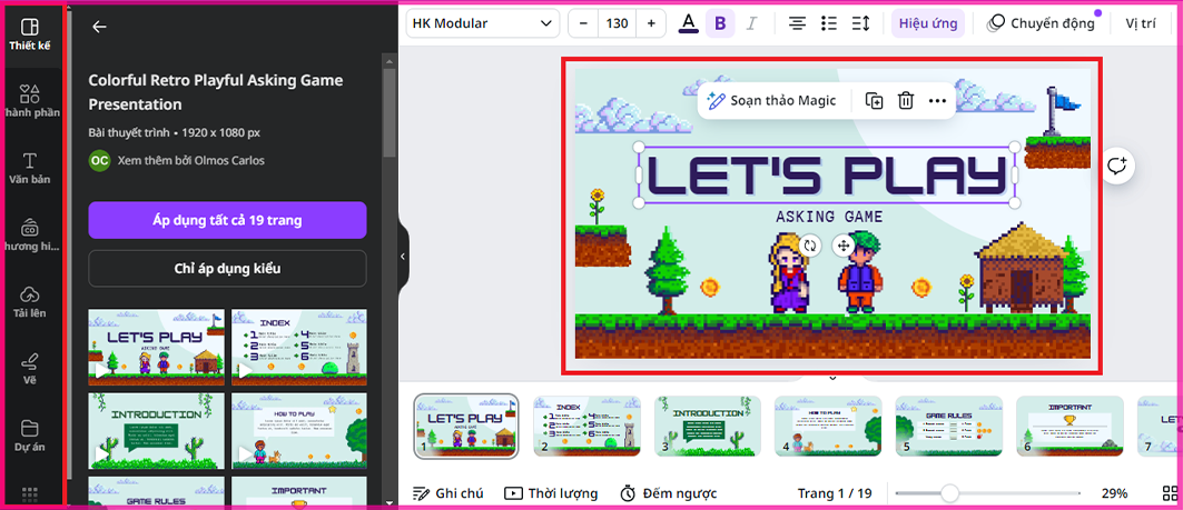 cách làm mini game trên canva - reference image