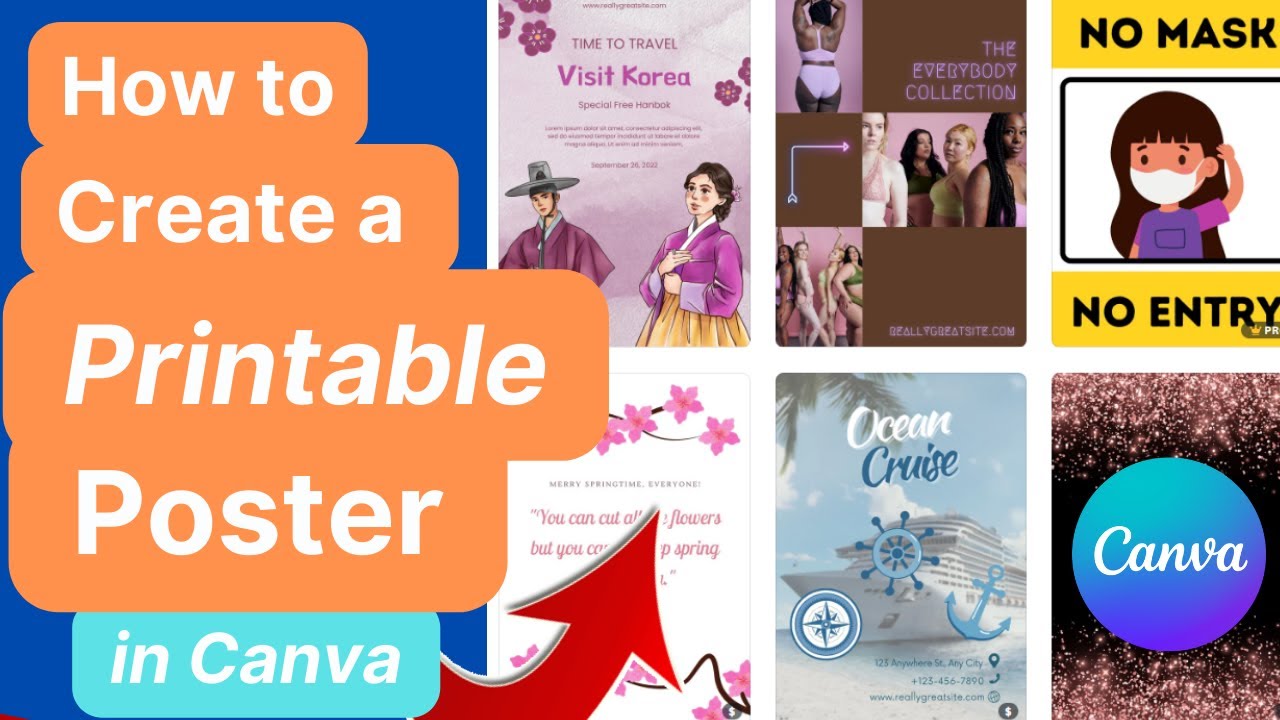 cách làm poster trên canva - reference image