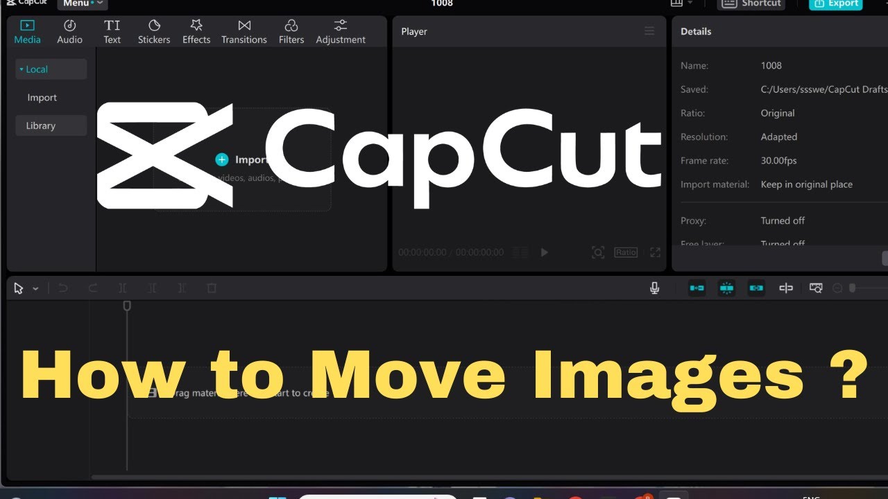cách làm ảnh đi chuyển trong video capcut - reference image