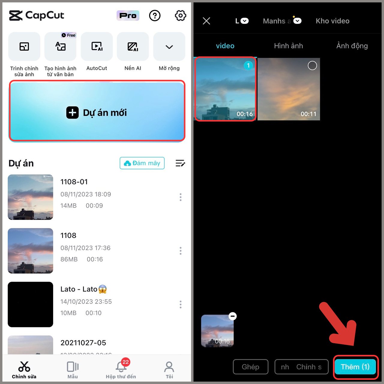 cách ghép 2 video vào 1 khung hình trên capcut - reference image