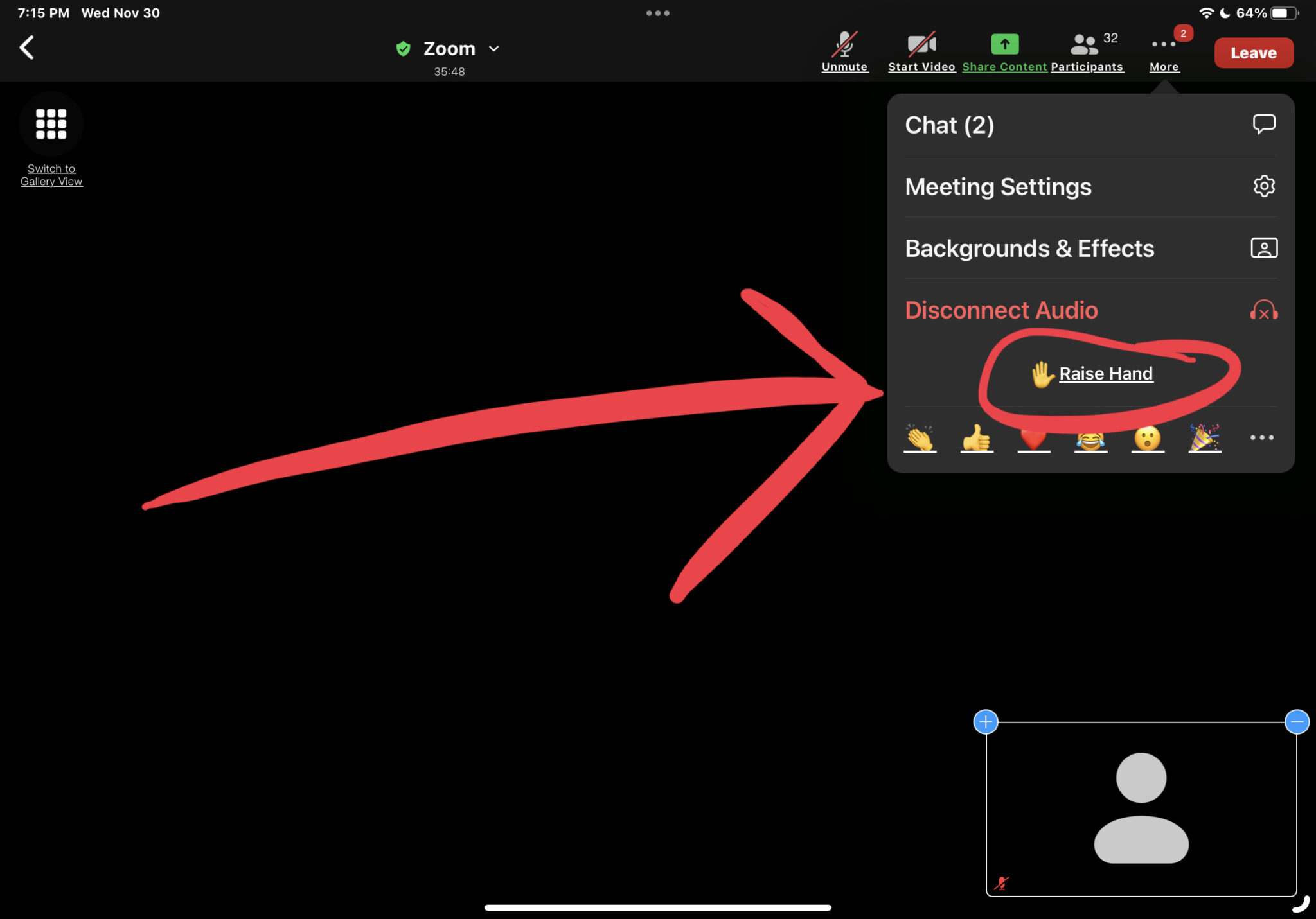 cách giơ tay trong zoom - reference image