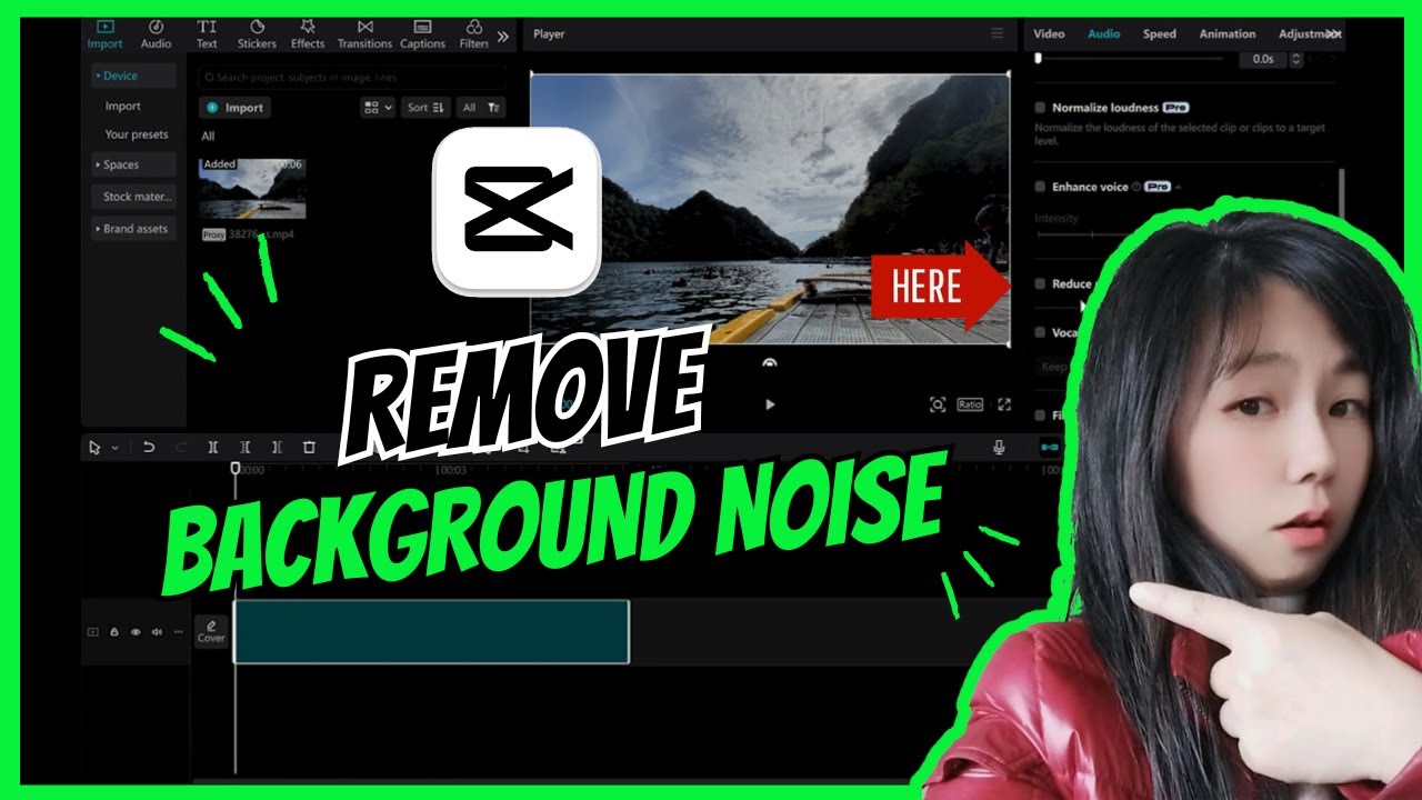 cách lọc tạp âm trong video bằng capcut - reference image