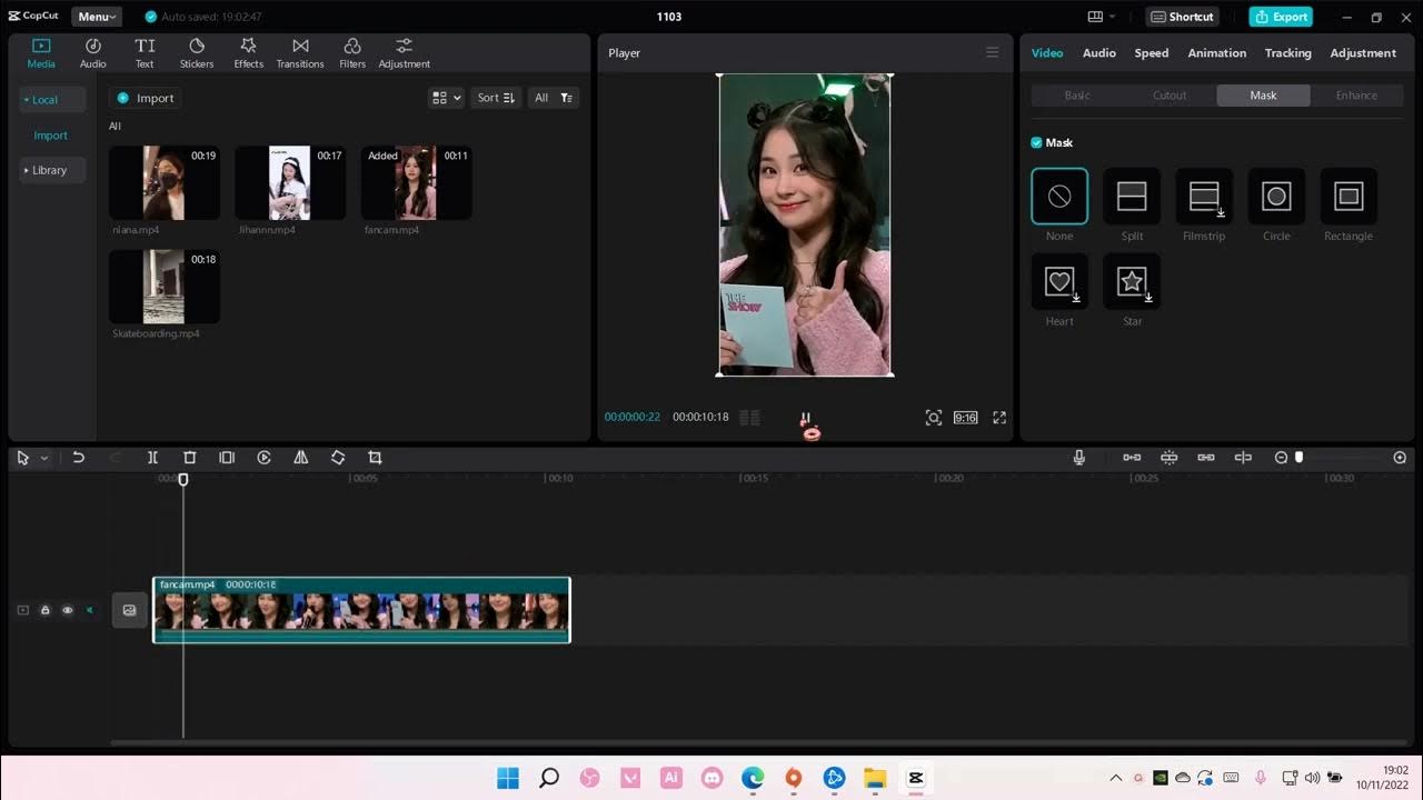 cách lật ngược video trên capcut - reference image