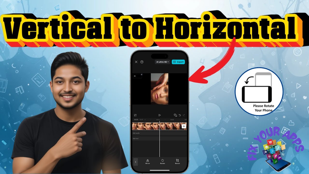 cách xoay video ngang thành dọc trên capcut - reference image