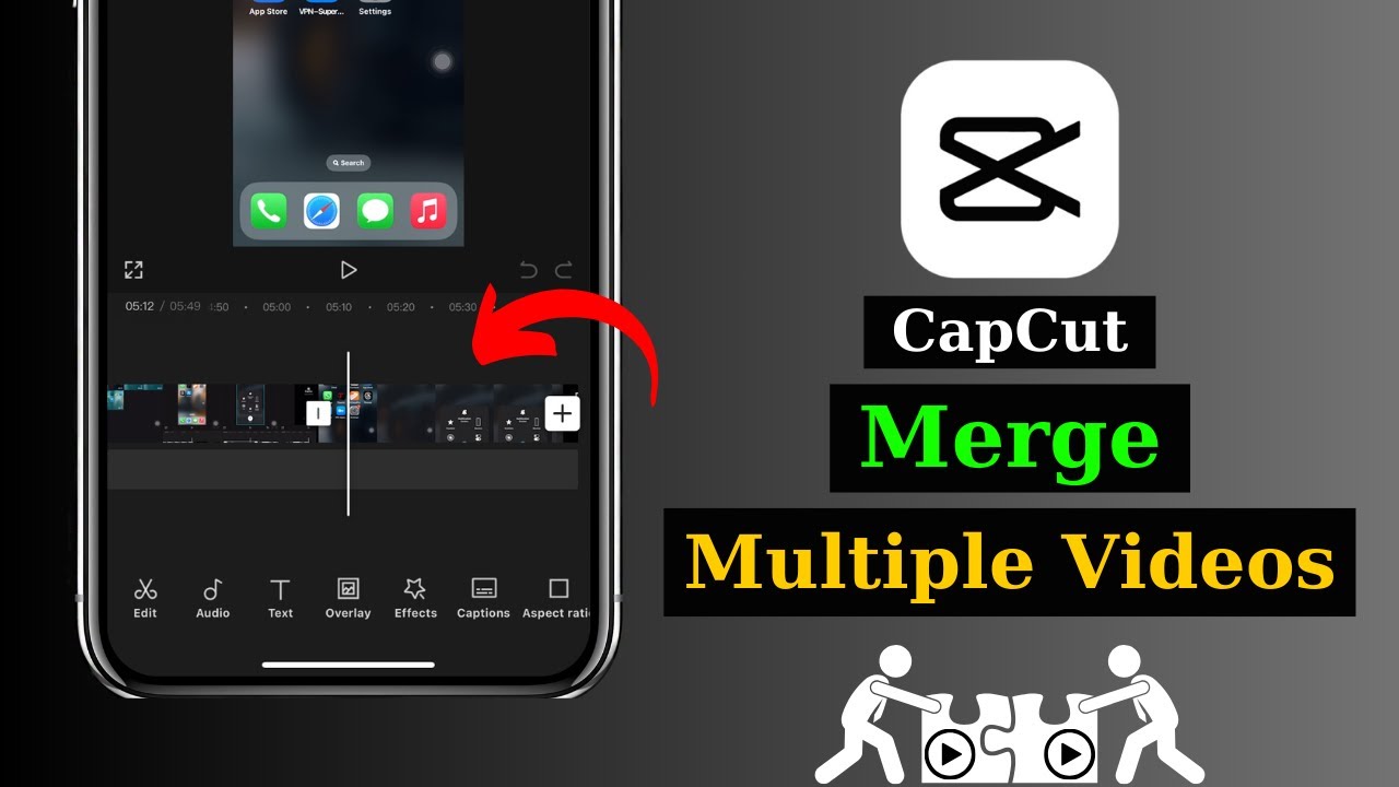 ghép 2 video thành 1 trên capcut - reference image