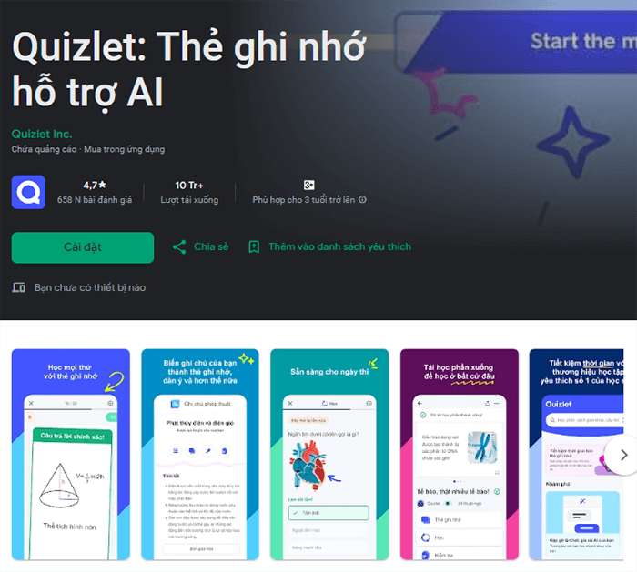 quizlet từ vựng tiếng anh - reference image