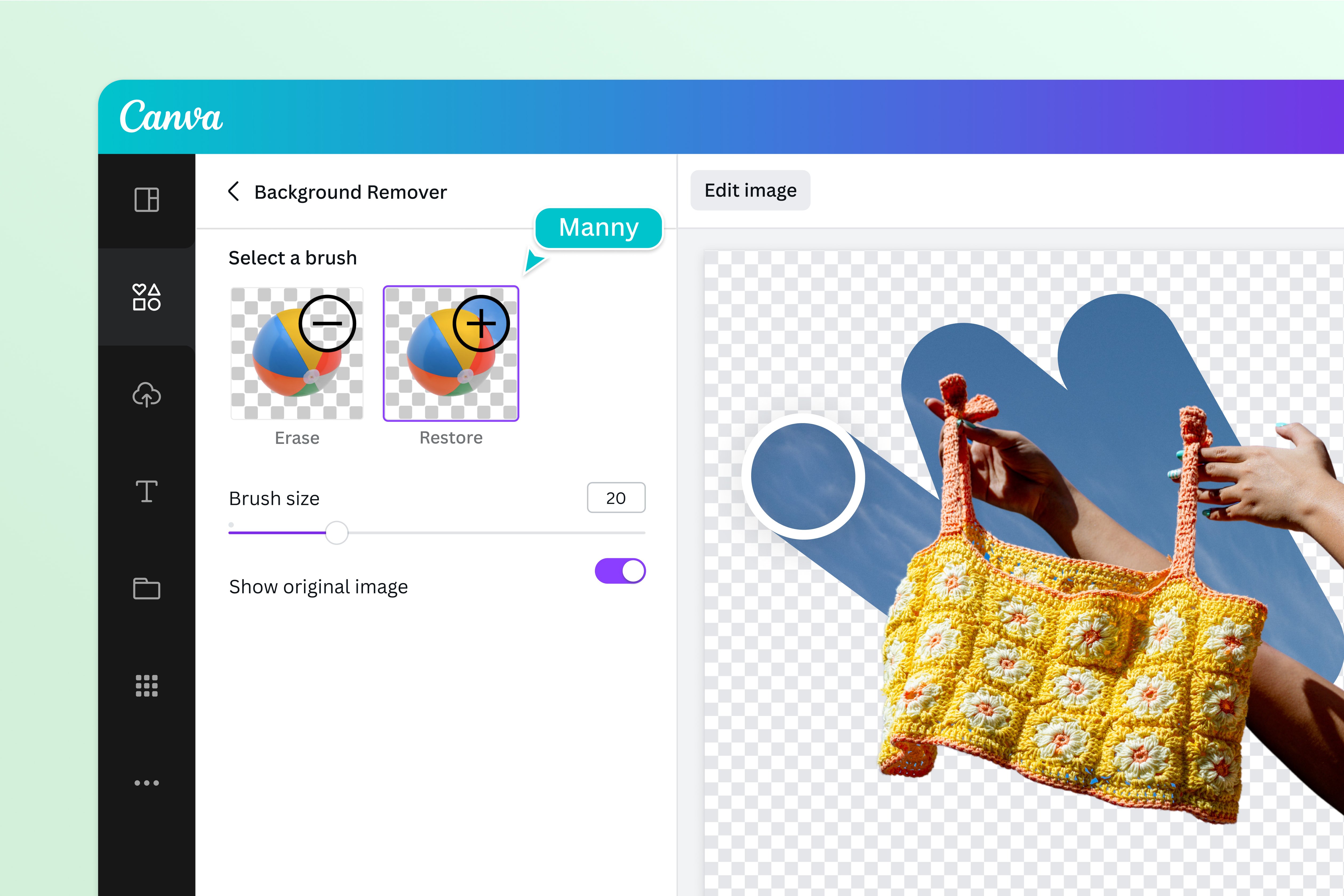 tách nền canva - reference image