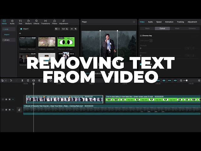 xóa chữ trên video bằng capcut pc - reference image