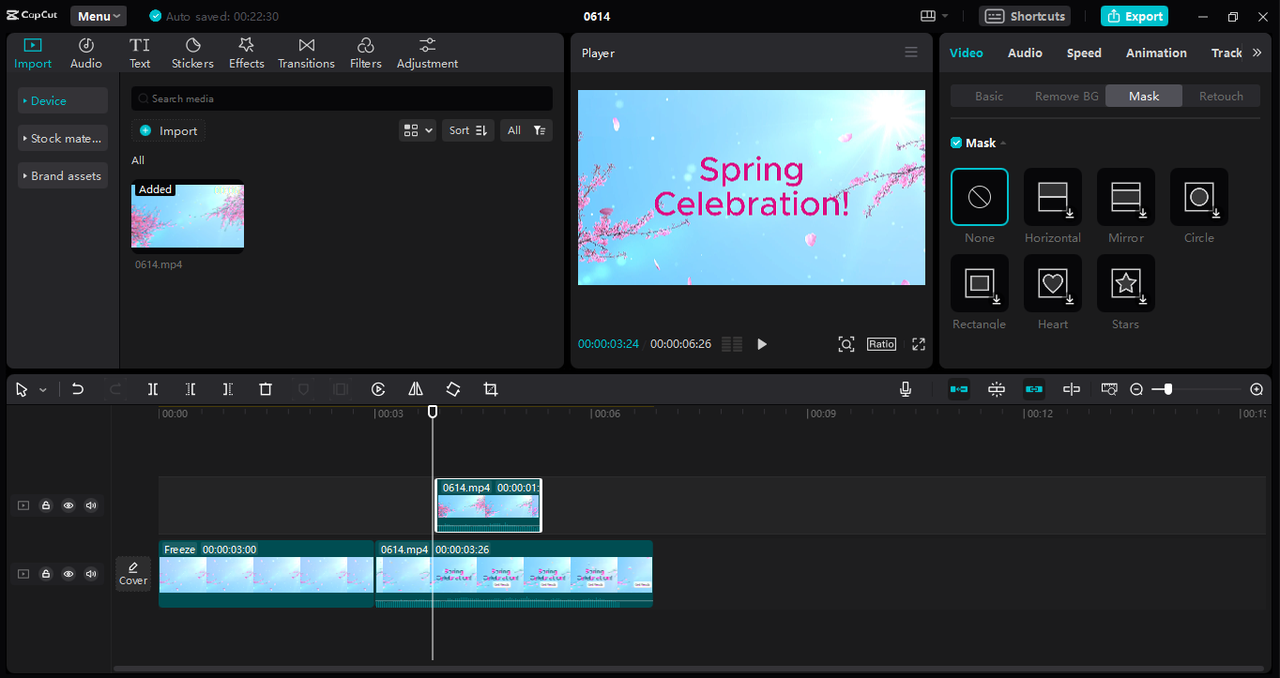 xóa chữ trên video bằng capcut pc - reference image