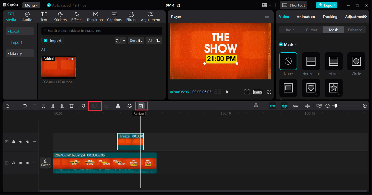 xóa chữ trên video bằng capcut pc - reference image