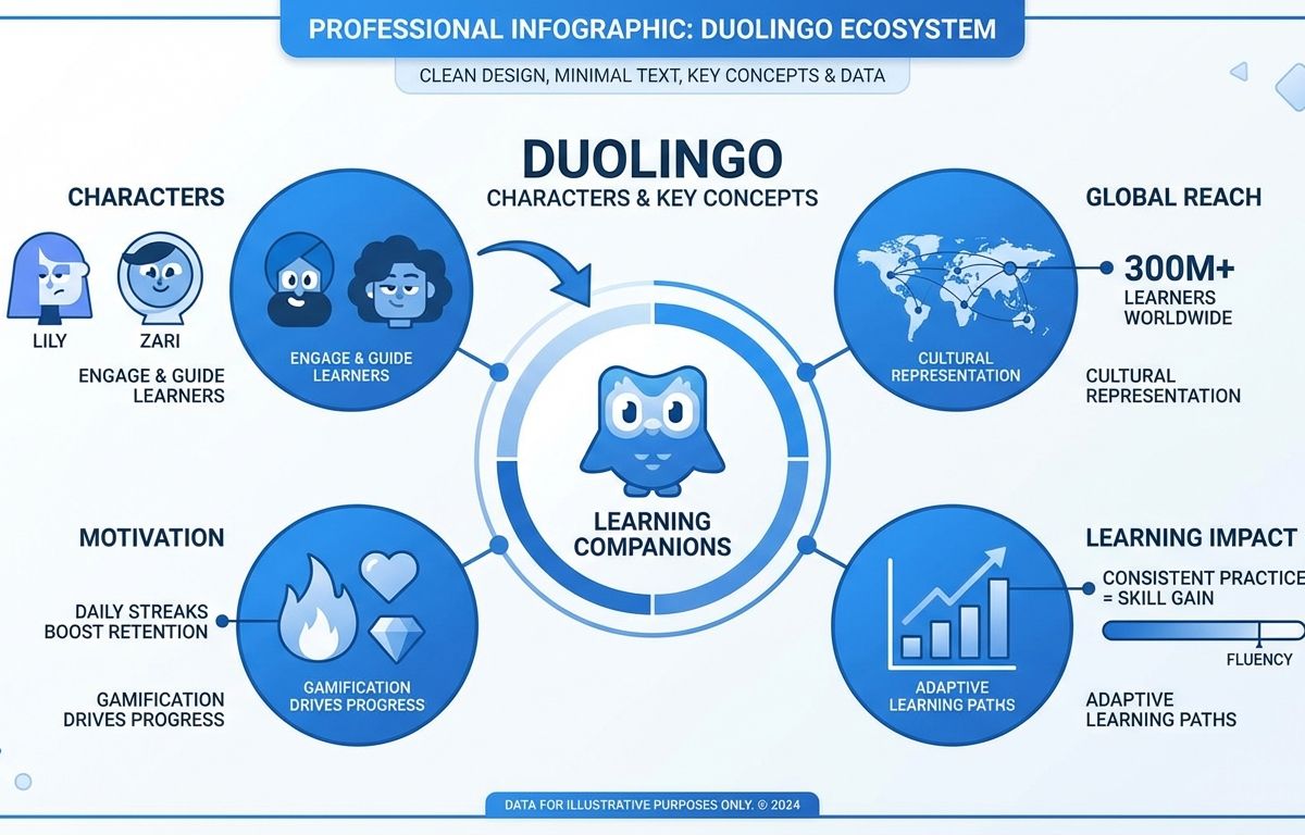 các nhân vật trong duolingo - illustration 1