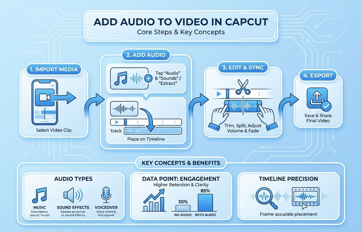 cách chèn âm thanh vào video capcut - illustration 1
