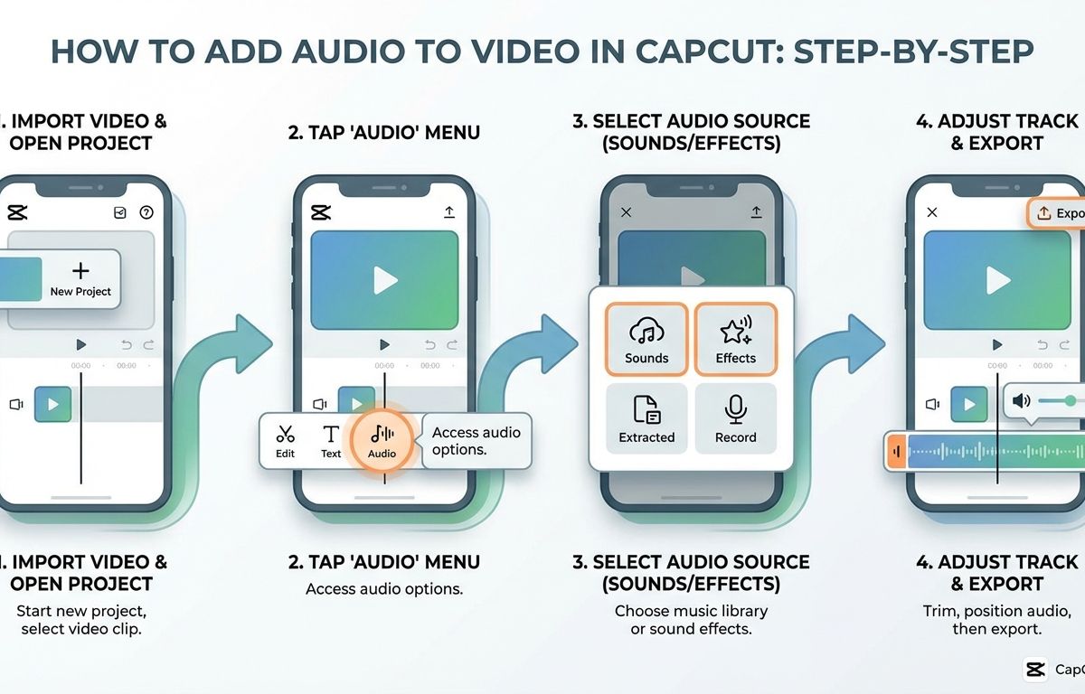 cách chèn âm thanh vào video capcut - illustration 2