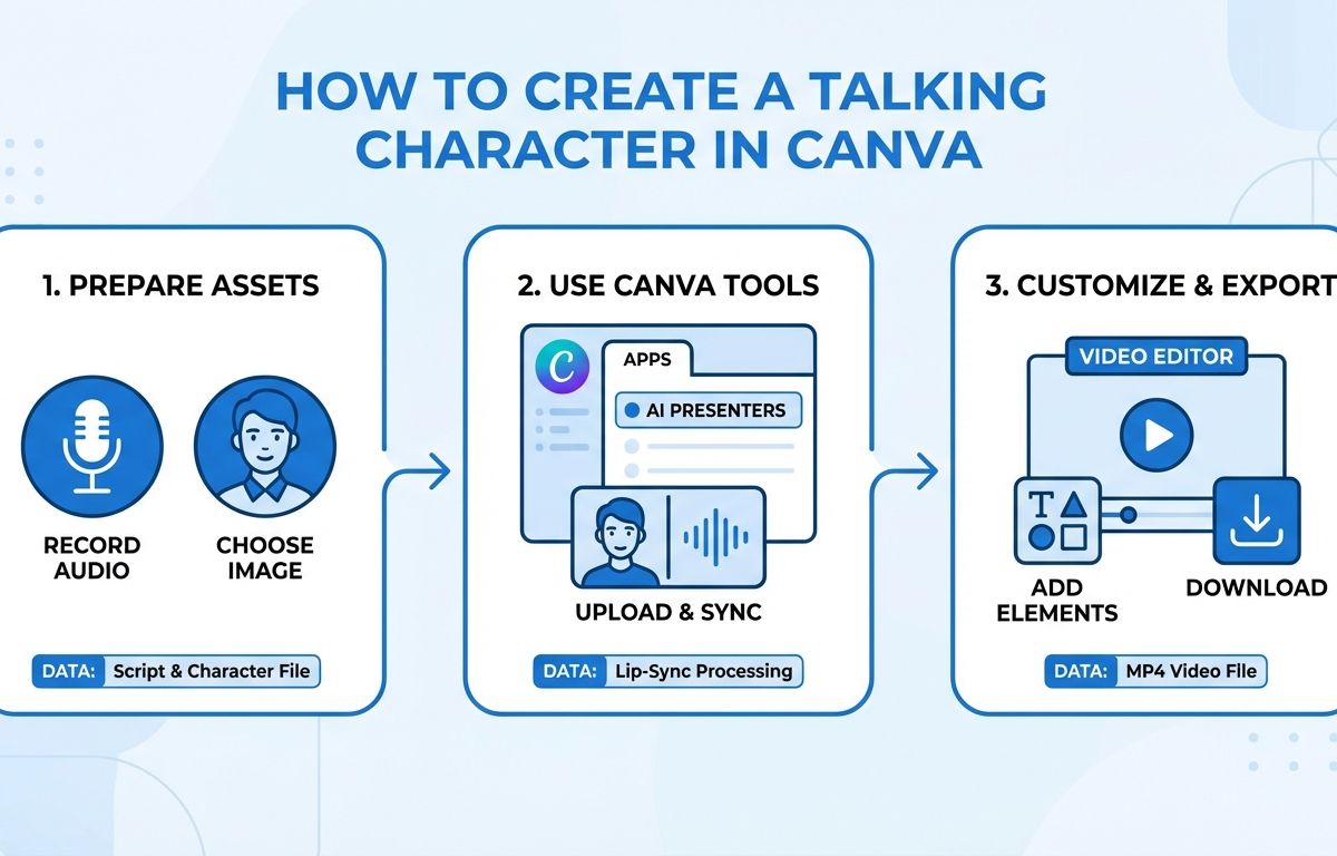 cách tạo nhân vật nói chuyện trong canva - illustration 1
