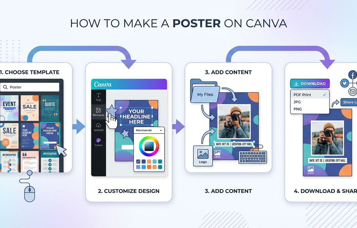 cách làm poster trên canva - illustration 2