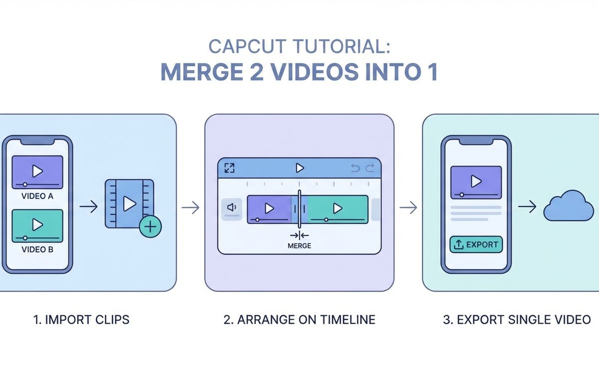 ghép 2 video thành 1 trên capcut - illustration 1