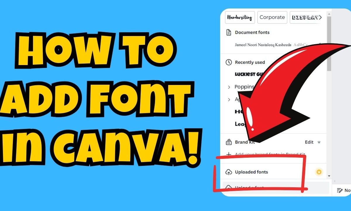 thêm font chữ vào canva - reference image