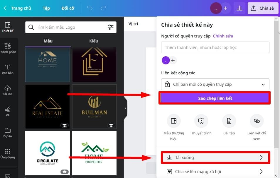 canva thiết kế logo - reference image