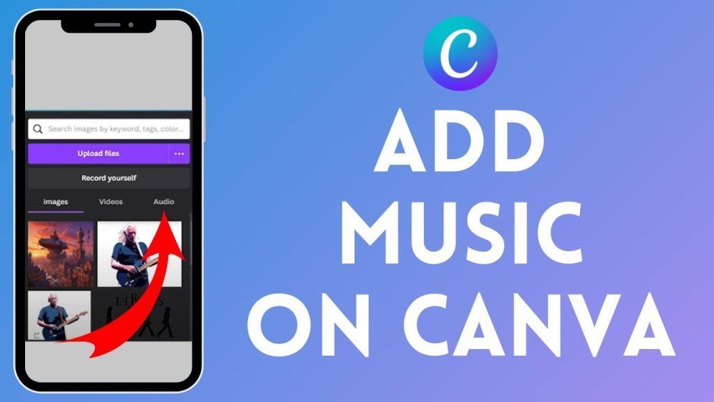 cách chèn nhạc vào canva - reference image