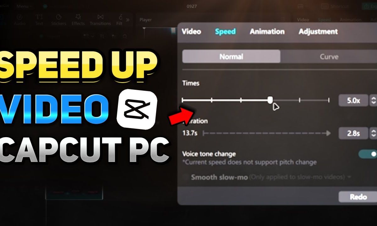 cách chỉnh tốc độ video trên capcut máy tính - reference image