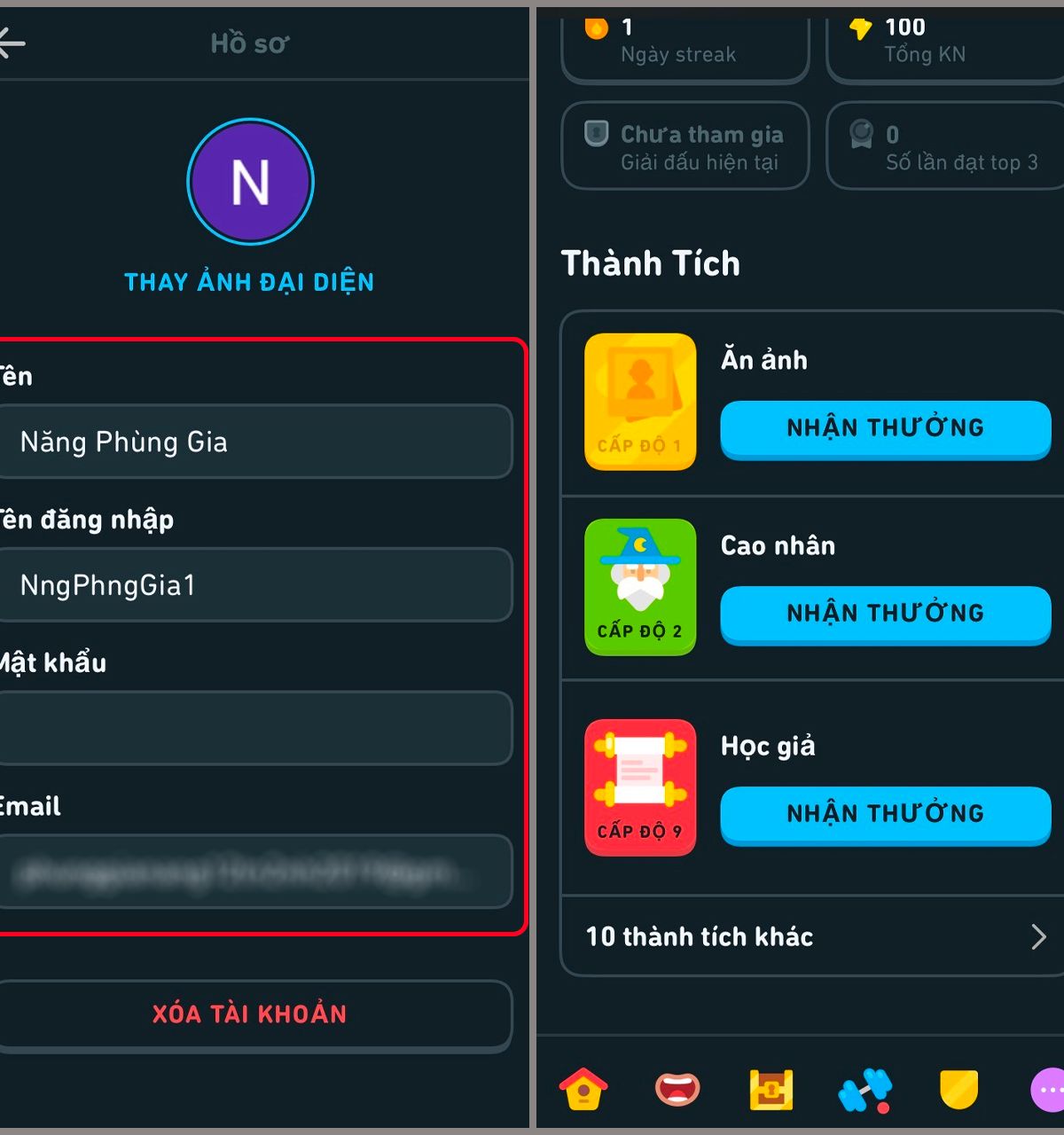 cách tạo hồ sơ trên duolingo trên điện thoại - reference image