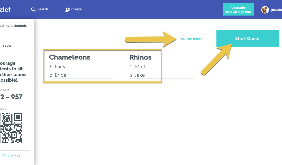 cách tạo trò chơi trên quizlet - reference image