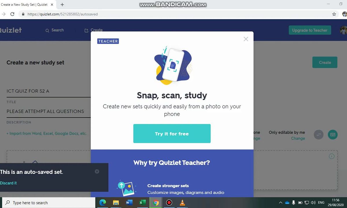 cách tạo trắc nghiệm trên quizlet - reference image
