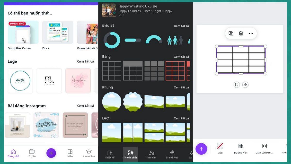 cách tạo bảng trong canva - reference image